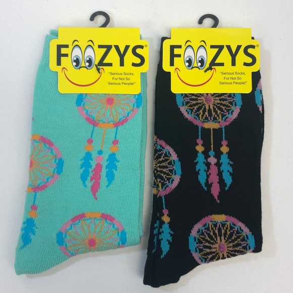 2 Pair Foozys Socks - Dreamcatcher - Picture 2 of 4